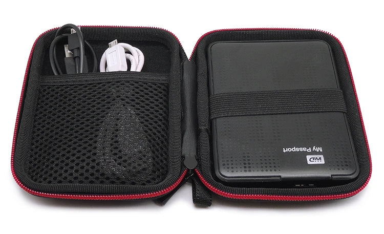 Portable Storage Case for Headphones & Earphone Cable Organizer Bag