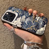 Ukiyo-e Ocean Waves Creative Case for IPhone 17 16 15 14 13 12 11 Pro Max Plus 17 Air 16E X XR XS Max Shockproof Bumper Cover
