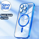 Magnetic Electroplate Bumper Cover for iPhone