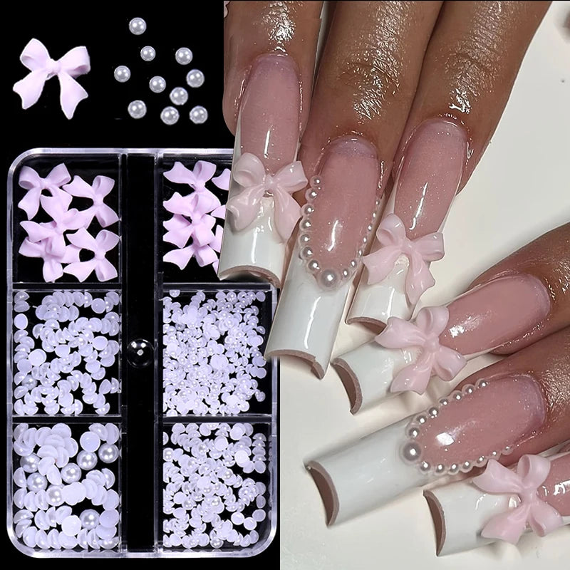 Kawaii Bowknot 3D Nail Art Decoration