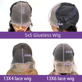 250 Density 40 42 Inch Straight Lace Front Human Hair Wigs 13x4 13x6 HD Lace Frontal Wig Remy Glueless Straight Human Hair Wigs