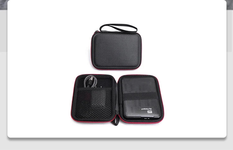 Portable Storage Case for Headphones & Earphone Cable Organizer Bag