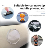 3PCS Car Dashboard Non-Slip Mats, Removable Sticky Silicone Gel Pad, Multi-Functional Auto Magic Gel Holder Stick to Cell Phone