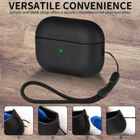 TPU Case for Airpods 4 Earbuds Case Cover with Lanyard Shell Protector For Apple Airpods 4th Generation Accessory Light Display