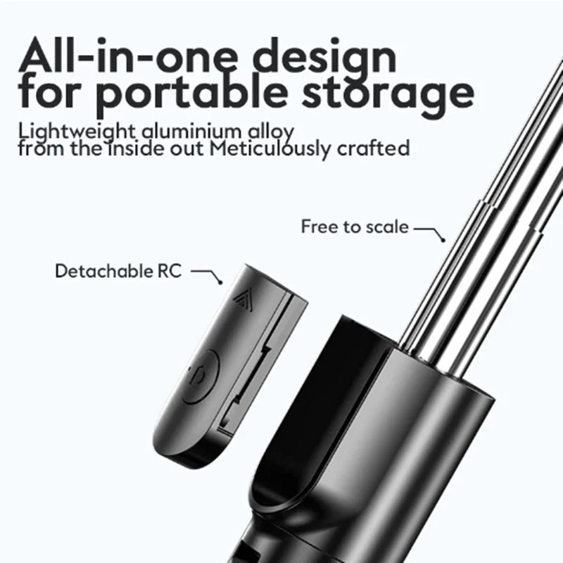 FANGTUOSI Selfie Stick Tripod Extendable Wireless Bluetooth Remote Portable Smartphone Tripod Stand Mount For iOS Android Phone