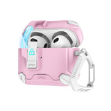 Magnetic Security Lock Earphone Cover for Airpods Pro 2 4 ANC Case Full Body Protection Shockproof Phone Holder Headphone Cover