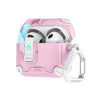 Magnetic Security Lock Earphone Cover for Airpods Pro 2 4 ANC Case Full Body Protection Shockproof Phone Holder Headphone Cover