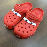 Disney Lightninged Mcqueens Pixar Hole Slippers Cartoon Solid Waterproof Slippers Fit Outdoor Sandals Breathable EVA Shoes Gift