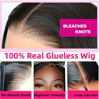40 42 Inch Straight Human Hair Wigs 13x4 13x6 HD Lace Frontal Wigs For Women Glueless Bone Straight Lace Front Human Hair Wigs