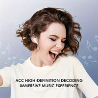 Wireless Earbuds Auto Noise Cancelling Wireless 5.3 In-Ear Headphones With HiFi Stereo Sound, Smart Touch Control, Lower Latency More Stable Connection And Faster Speed, 48Hrs Playtime, Pop-ups Auto Pairing For IPhone/Android