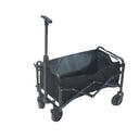 220/450/680 lb Capacity Heavy-Duty All-Terrain Folding Cart - Steel Frame and 600D Oxford Fabric, Camping, Gardening, Beach, Shopping Foldable Utility Cart - No Assembly Required, Black, Garden Tool Carrier, Sturdy Handle Des