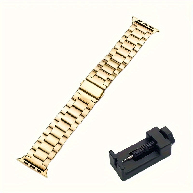 Stainless Steel Watch Band Suitable For Apple Ultra/Ultra2/8/7/6/5/4/3/2/1/SE Watch 38/40/41/42/44/45/49mm + Watch Remover