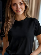 5 Piece of Blank TShirt For Men or women Unisex Casual Short Sleeve Tee 100% Heavy Cotton Crew Neck, Soft Adorable Tees Tops