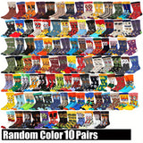 10/ 20Pairs Men Women Sport Socks Street Style Novelty Hip Hop Designer Happy Socks Funny for Basketball Skateboard Passions