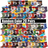 10/ 20Pairs Men Women Sport Socks Street Style Novelty Hip Hop Designer Happy Socks Funny for Basketball Skateboard Passions