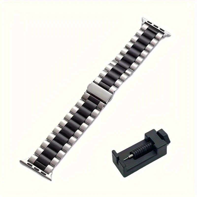 Stainless Steel Watch Band Suitable For Apple Ultra/Ultra2/8/7/6/5/4/3/2/1/SE Watch 38/40/41/42/44/45/49mm + Watch Remover