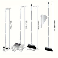 3 in 1 Foldable Broom Mop Dustpan Combination Set, Household Cleaning Tool Set, Efficient Cleaning, Flexible Design, Quick Dust Removal, Good Helper for Home And Office Cleaning 2025