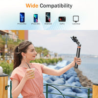 62" Phone Tripod, Tripod For iPhone/ Android & Selfie Stick Tripod With Remote, Upgraded iPhone Tripod Stand & Travel Tripod, Solidest Cell Phone Tripod Compatible With iPhone 15/14/13