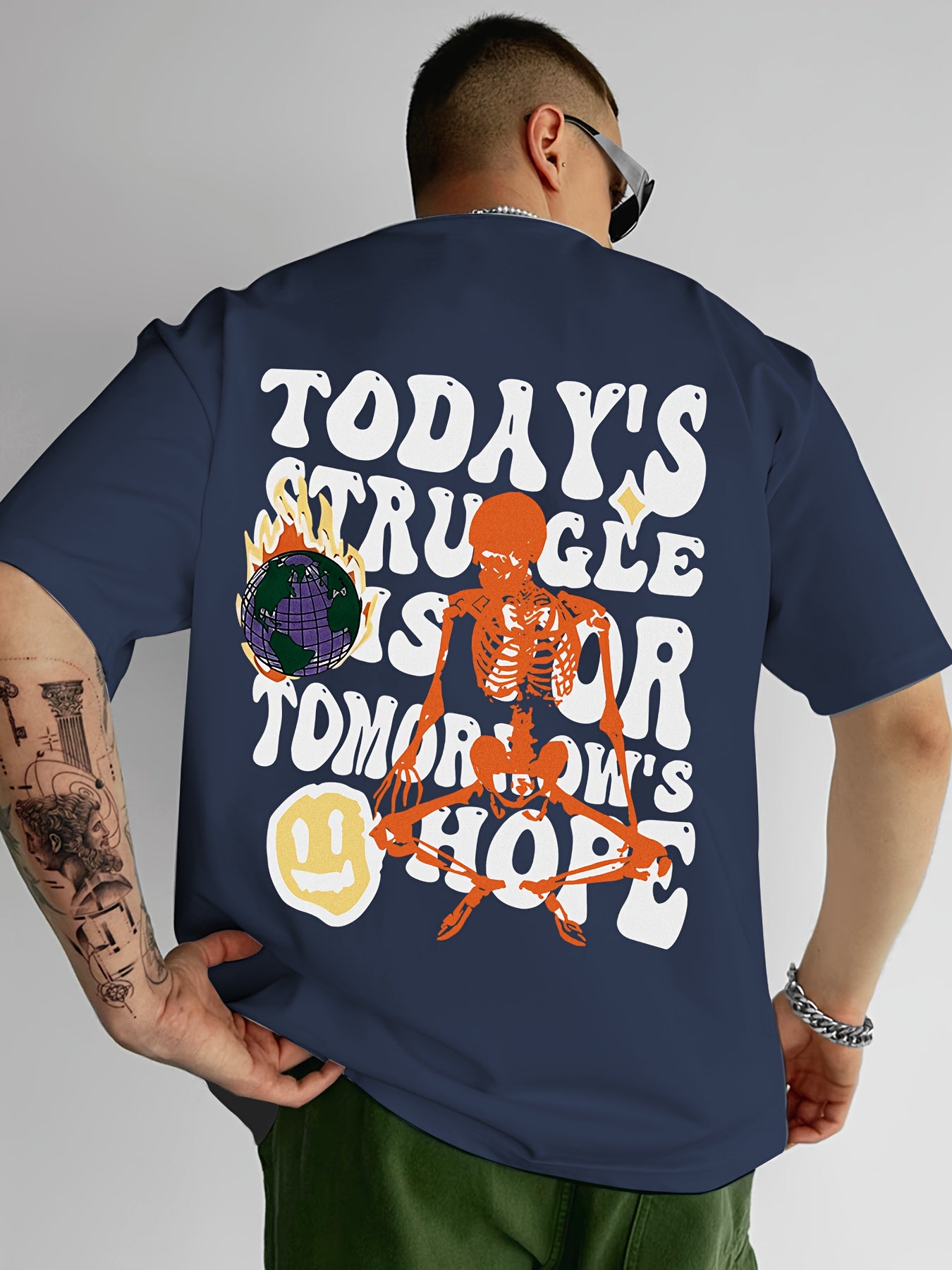 Four-piece 100% Cotton Men'S T-shirt Unisex Summer Simple Loose Crewneck Casual Sports Valentine'S Day Christmas Couples Holiday Gift