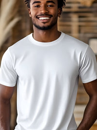 5 Piece of Blank TShirt For Men or women Unisex Casual Short Sleeve Tee 100% Heavy Cotton Crew Neck, Soft Adorable Tees Tops