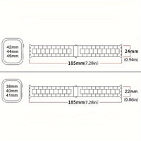 Casman Gold-Plated Stainless Steel Smartwatch Bands with Case Cover, Foldover Clasp, Compatible with Apple Watch Series, Ultra & iWatch 49mm/45mm/44mm/42mm/38mm/40mm/41mm - Non-Water Resistant