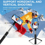 40-inch Smartphone Selfie Stick Tripod, Expandable Selfie Stick Integrated Smartphone Tripod with Wireless Remote Control, Can Rotate 360 Degrees, Suitable for iPhone 16/15/14/13/12/12 Pro/11 Pro/XS/XR/X/8/7 Plus smartphone A