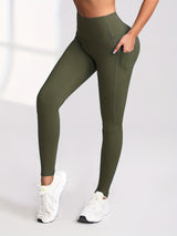 6pcs Women's High-Waisted Leggings - Non-See-Through Pants with Side Pockets, Stretchy All-Season & Casual Pants, Machine Washable Everyday Pants for Women, Leggings for Women, Leggings with Pockets, Womens Leggings, Women Le