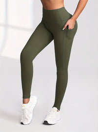 6pcs Women's High-Waisted Leggings - Non-See-Through Pants with Side Pockets, Stretchy All-Season & Casual Pants, Machine Washable Everyday Pants for Women, Leggings for Women, Leggings with Pockets, Womens Leggings, Women Le